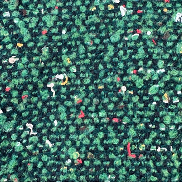 J. CREW Women’s Daphne Topcoat Green Tweed Textured Italian Wool sz 4 old money - Picture 3 of 9